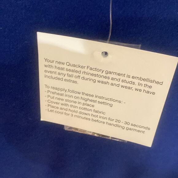 Quaker Factory Blue Studded Tunic - Picture 7 of 9